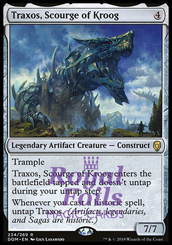 Traxos, Scourge of Kroog 1x FOIL DOM MTG Dominaria Rare MINT artifact