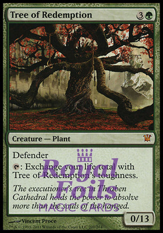 Tree of Redemption 1x FOIL ISD MTG Innistrad Mythic MINT green
