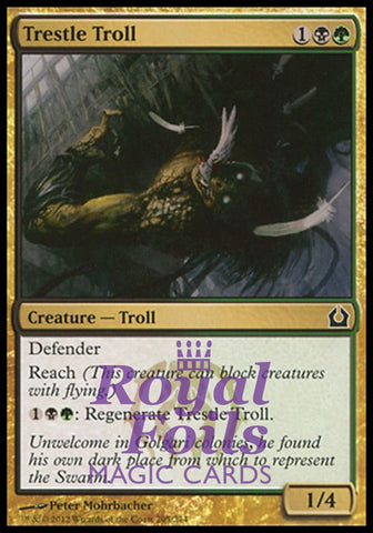 Trestle Troll 4x FOIL RTR MTG Return to Ravnica Common MINT black green