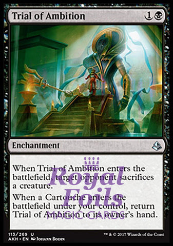 **2x FOIL Trial of Ambition** AKH MTG Amonkhet Uncommon MINT black