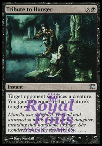 Tribute to Hunger 2x FOIL ISD MTG Innistrad Uncommon 1 MINT 1 NM+ black