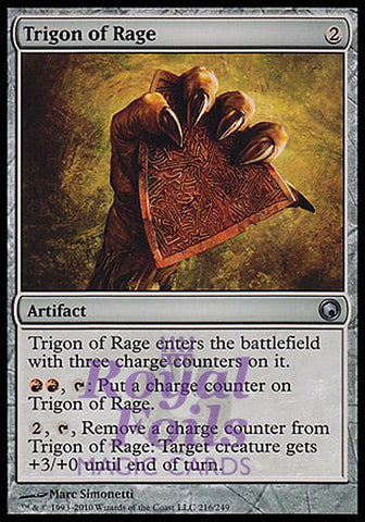 Trigon of Rage 2x FOIL SOM MTG Scars of Mirrodin Uncommon MINT red artifact