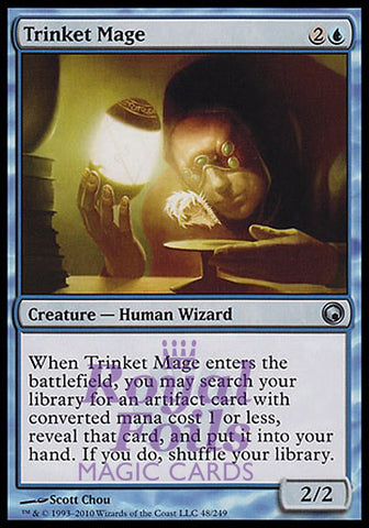 **1x FOIL Trinket Mage** SOM MTG Scars of Mirrodin Uncommon MINT blue