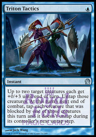 Triton Tactics 2x FOIL THS MTG Theros Uncommon MINT blue