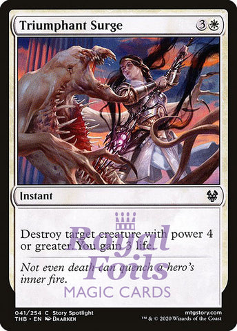 Triumphant Surge 4x FOIL THB MTG Theros Beyond Death Common MINT white