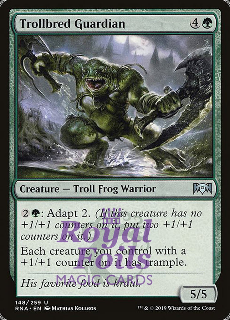 Trollbred Guardian 1x FOIL RNA MTG Ravnica Allegiance Uncommon MINT green