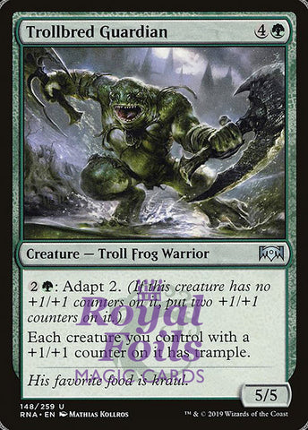 Trollbred Guardian 1x FOIL RNA MTG Ravnica Allegiance Uncommon MINT green