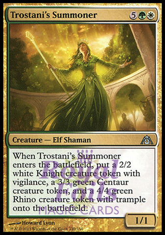 Trostani's Summoner 2x FOIL DGM MTG Dragon's Maze Uncommon MINT green white