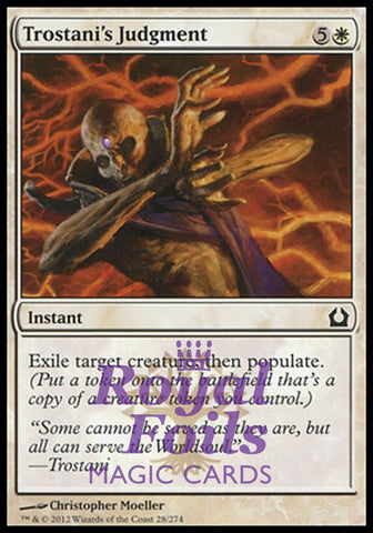 Trostani's Judgment 4x FOIL RTR MTG Return to Ravnica Common MINT white
