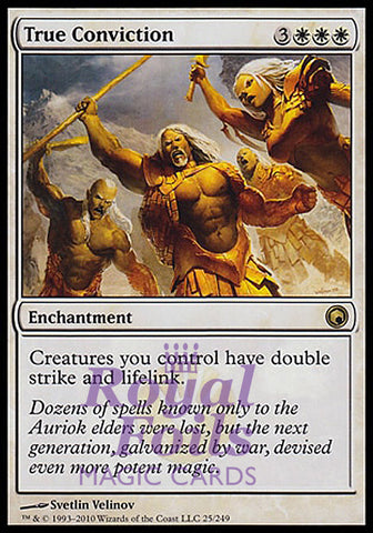True Conviction 1x FOIL SOM MTG Scars of Mirrodin Rare MINT white