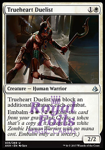 Trueheart Duelist 2x FOIL AKH MTG Amonkhet Uncommon MINT white