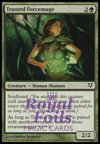 Trusted Forcemage 3x FOIL AVR MTG Avacyn Restored Common MINT green