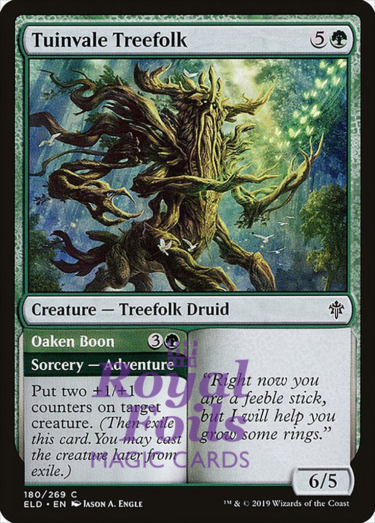 Tuinvale Treefolk 3x FOIL ELD MTG Throne of Eldraine Common MINT green