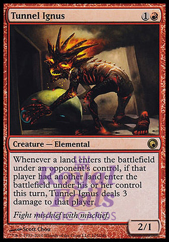 Tunnel Ignus 1x FOIL SOM MTG Scars of Mirrodin Rare NM red