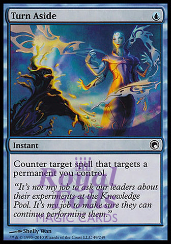 Turn Aside 1x FOIL SOM MTG Scars of Mirrodin Common MINT blue