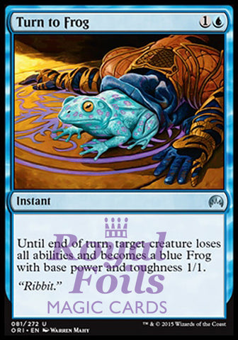 Turn to Frog 2x FOIL ORI MTG Magic Origins Uncommon MINT blue