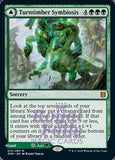 Turntimber Symbiosis // Serpentine Wood 1x FOIL ZNR MTG Zendikar Rising Mythic MINT green land