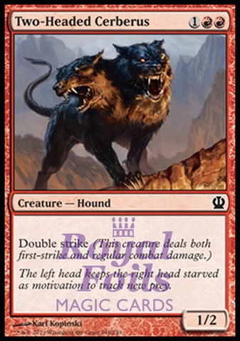 Two-Headed Cerberus 4x FOIL THS MTG Theros Common MINT red