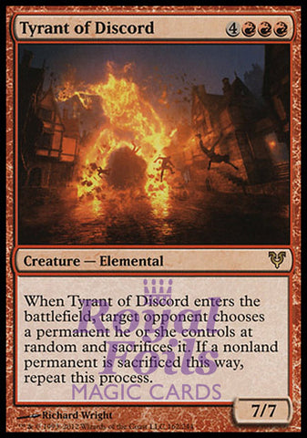 **1x FOIL Tyrant of Discord** AVR MTG Avacyn Restored Rare MINT red