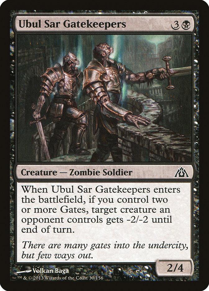 Ubul Sar Gatekeepers 4x FOIL DGM MTG Dragon's Maze Common MINT black