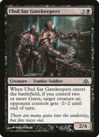 Ubul Sar Gatekeepers 4x FOIL DGM MTG Dragon's Maze Common MINT black