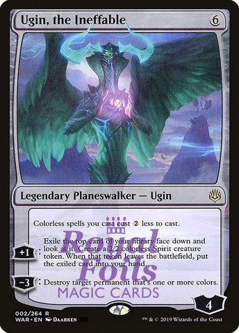 Ugin, the Ineffable 1x FOIL WAR MTG War of the Spark Rare MINT planeswalker