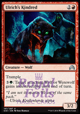 Ulrich's Kindred 1x FOIL SOI MTG Shadows Over Innistrad Uncommon MINT red green