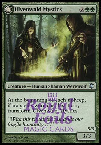 **2x FOIL Ulvenwald Mystics // Ulvenwald Primordials** ISD MTG Innistrad Uncommon MINT green