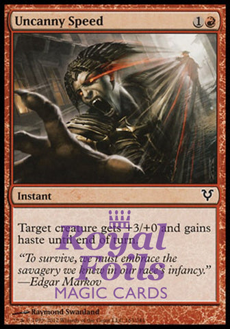 Uncanny Speed 3x FOIL AVR MTG Avacyn Restored Common MINT red