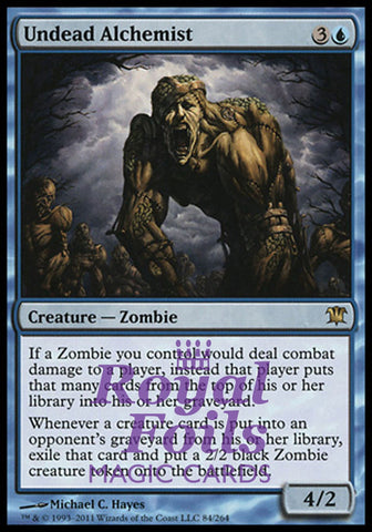 Undead Alchemist 1x FOIL ISD MTG Innistrad Rare MINT blue
