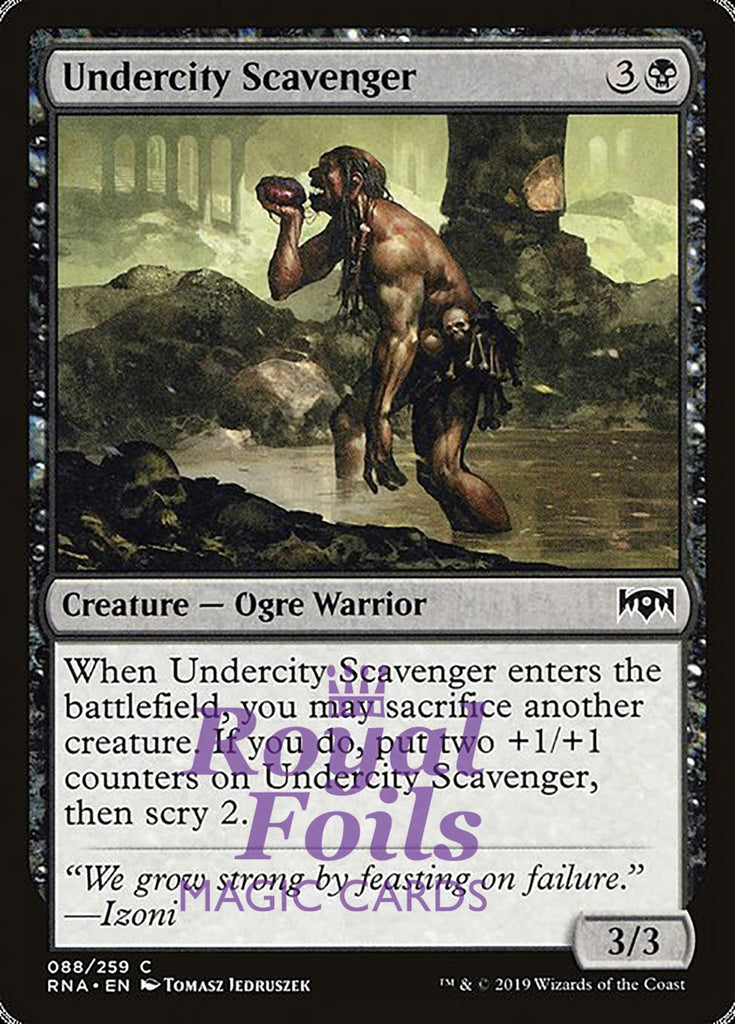 Undercity Scavenger 4x FOIL RNA MTG Ravnica Allegiance Common MINT black