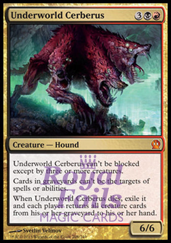 Underworld Cerberus 1x FOIL THS MTG Theros Mythic MINT black red