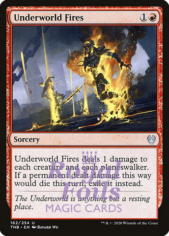**4x FOIL Underworld Fires** THB MTG Theros Beyond Death Uncommon MINT red