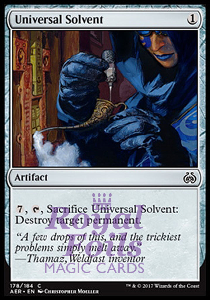 Universal Solvent 4x FOIL AER MTG Aether Revolt Common MINT artifact