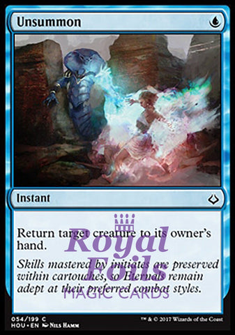 Unsummon 4x FOIL HOU MTG Hour of Devastation Common MINT blue
