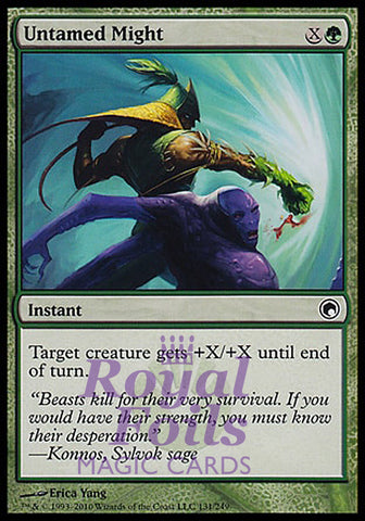 Untamed Might 4x FOIL SOM MTG Scars of Mirrodin Common MINT green