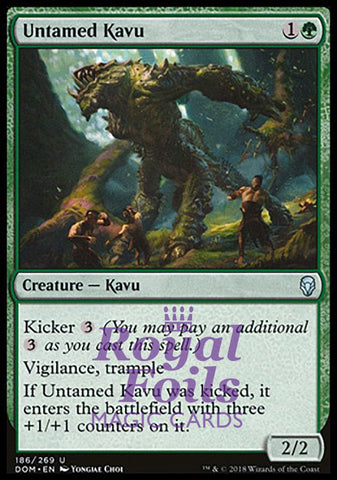 Untamed Kavu 2x FOIL DOM MTG Dominaria Uncommon MINT green