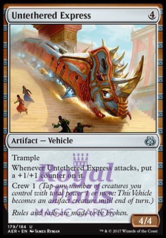 Untethered Express 1x FOIL AER MTG Aether Revolt Uncommon MINT artifact