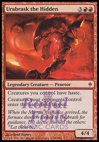 **1x FOIL Urabrask the Hidden** NPH MTG New Phyrexia Mythic MINT red