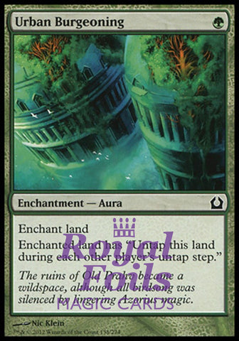 Urban Burgeoning 4x FOIL RTR MTG Return to Ravnica Common MINT green
