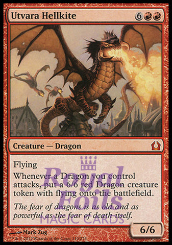 **1x FOIL Utvara Hellkite** RTR MTG Return to Ravnica Mythic MINT red