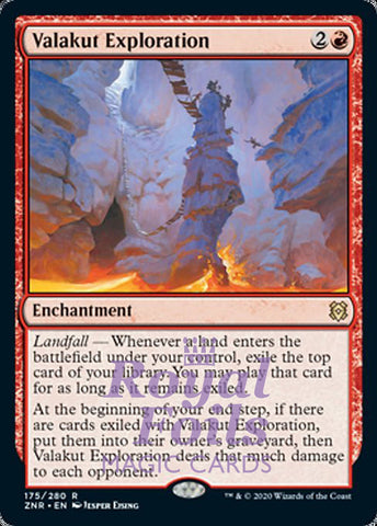 Valakut Exploration 1x FOIL ZNR MTG Zendikar Rising Rare MINT red