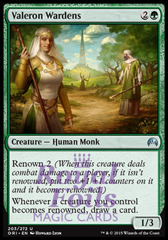 Valeron Wardens 2x FOIL ORI MTG Magic Origins Uncommon MINT green