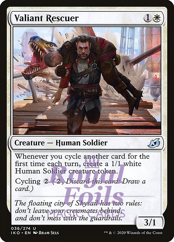Valiant Rescuer 2x FOIL IKO MTG Ikoria Uncommon MINT white