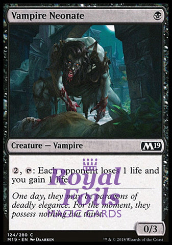 Vampire Neonate 4x FOIL M19 MTG Core Set 2019 Common MINT black