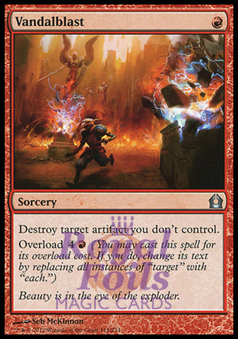 **1x FOIL Vandalblast** RTR MTG Return to Ravnica Uncommon MINT red