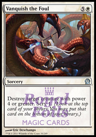 Vanquish the Foul 4x FOIL THS MTG Theros Uncommon MINT white