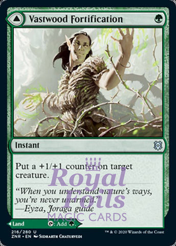 Vastwood Fortification // Thicket 4x FOIL ZNR MTG Zendikar Rising Uncommon MINT