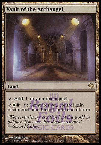 Vault of the Archangel 1x FOIL DKA MTG Dark Ascension Rare NM land