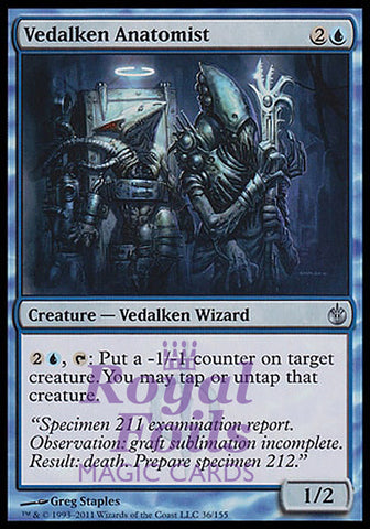 **4x FOIL Vedalken Anatomist** MBS MTG Mirrodin Besieged Uncommon MINT blue